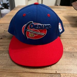 Denver Nuggets Mitchell and Ness NBA Fitted Cap 7 3/4
